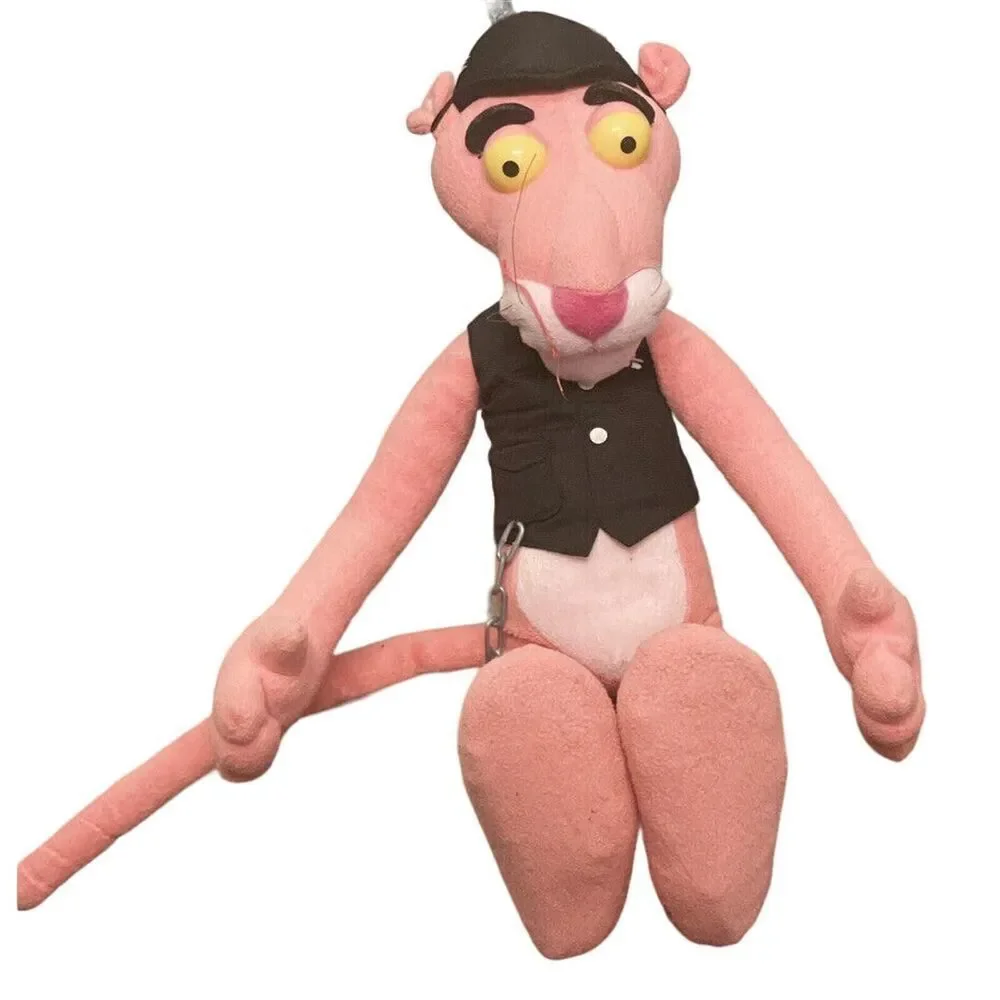 Pink Panther Nanco 2006 Plush‎ Motorcycle Biker Club Stuffed Animal Doll 15
